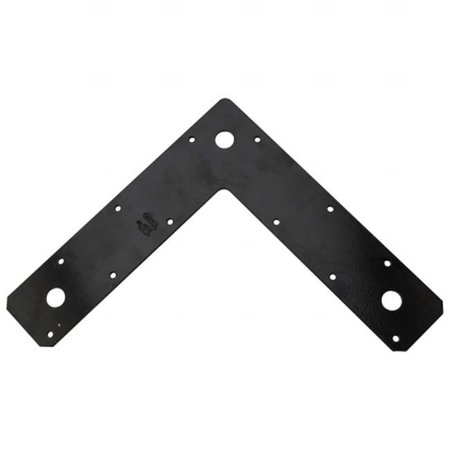 STANLEY Stanley Hardware Plate Corner Flat 9 Inch Black N266-474 2049559